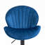 2 chaises de bar réglables bleues pour comptoir de cuisine et de pub, avec repose-pieds à dossier de hauteur scandinave, bleu, 2