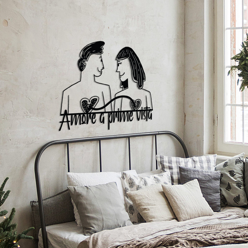 Stylish Decorative Metal Wall Accessory, Black Finish, 22.0 x 19.3 inches | 100% Metal Construction, Thickness: 0.06 inches | Lightweight Design (1.3 lbs) | Perfect for Home Decor & Modern Interiors