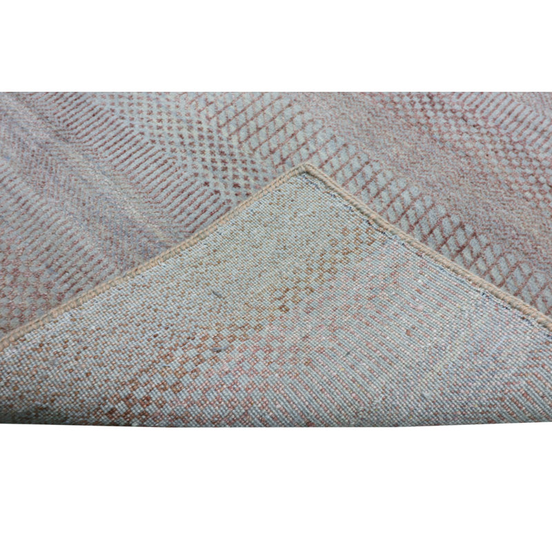 Hand-Knotted High-Quality Gray/Brown Area Rug, Runner 2'11" x 7'2"