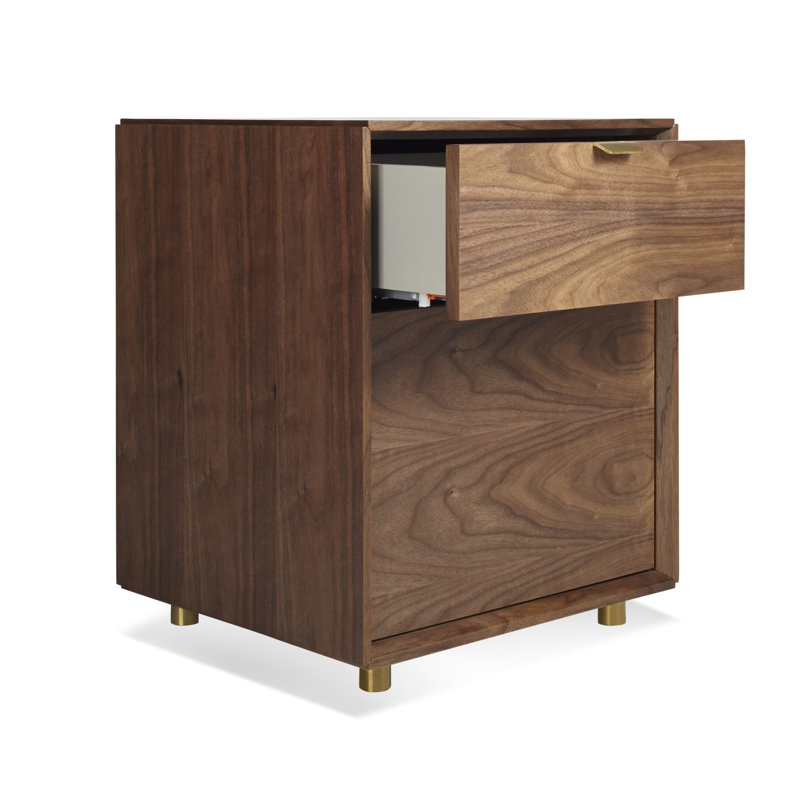 Dang 2 - Drawer File Cabinet, Walnut