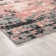 Abstract Area Rug in Pink