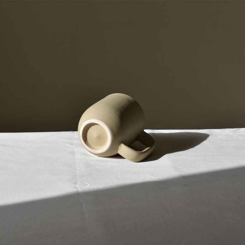 Handcrafted Ceramic Mug, Greige