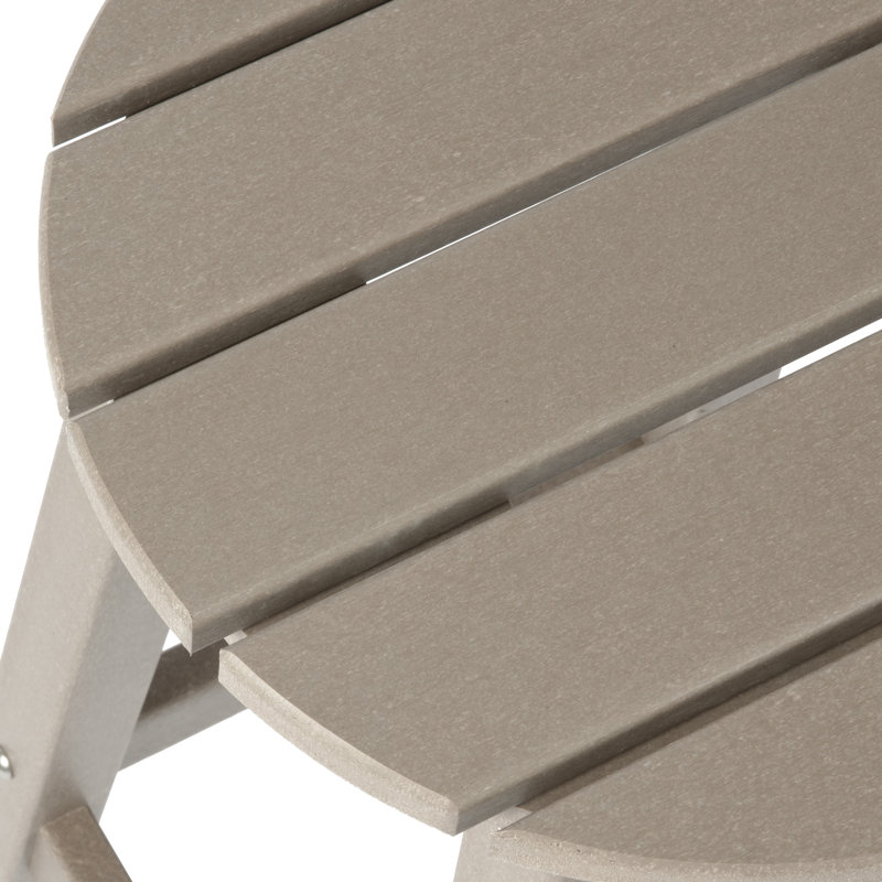 Tabouret de comptoir rond 24 po Laguna, Brun clair