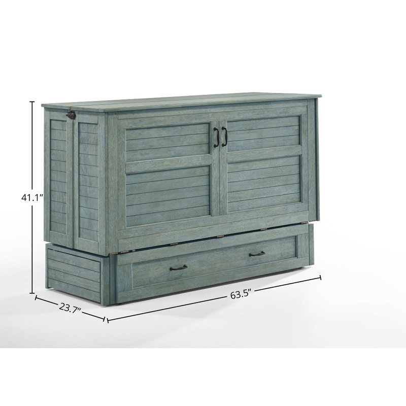 Lit coquelicot, Bleu antique