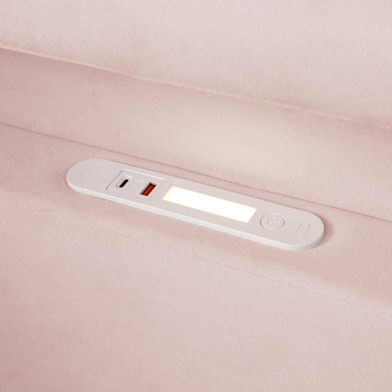 Bed, Pink Velvet 