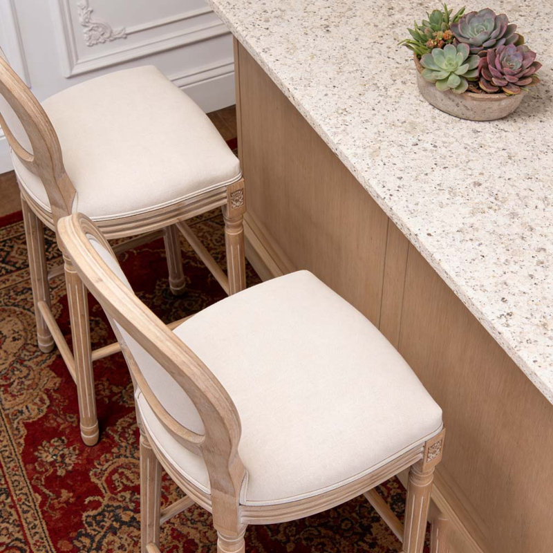 Tabourets de bar en bois Country