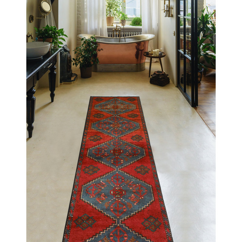Azareah One-of-a-Kind 2'7" X 8'10" 1980s Runner Wool Area Rug