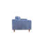 Canapé Anderson 90" capitonné bleu denim