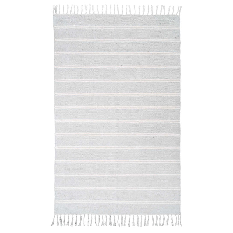 Sariah Striped Hand Woven Indoor / Outdoor Area Rug, Rectangle 70 x 130cm