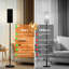 Lampe sur pied en pierre noire à motifs superposés à gradation moderne avec télécommande et pédale abat-jour abat-jour grand poteau d'angle pour le salon, la chambre et le bureau