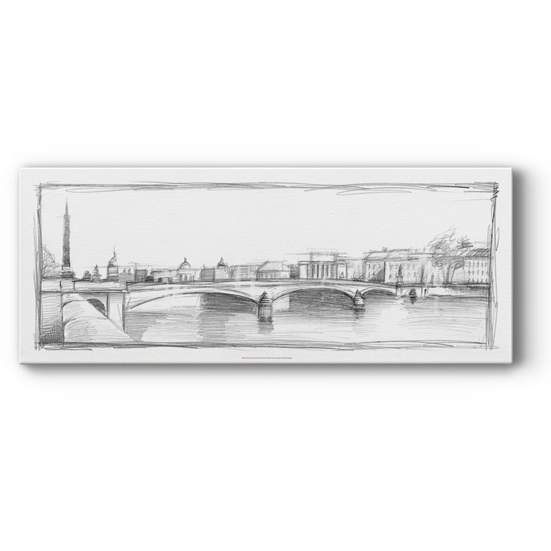 Pont du Carroussel sur toile, H 24 po x l 60 po x P 1,5 po
