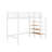 Twin Size Metal Loft Bed With Shelf-937421957