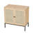 Set Of 2 Rolland A Console Table Side Table With Rattan Door