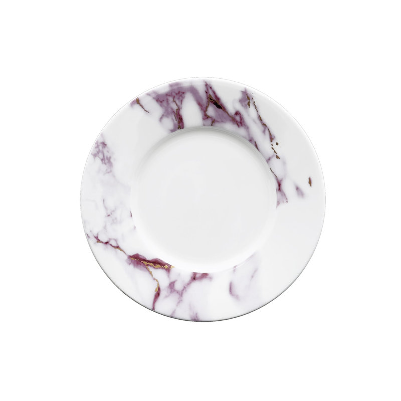 Marble Chianti Bone China Teacup and Saucer
