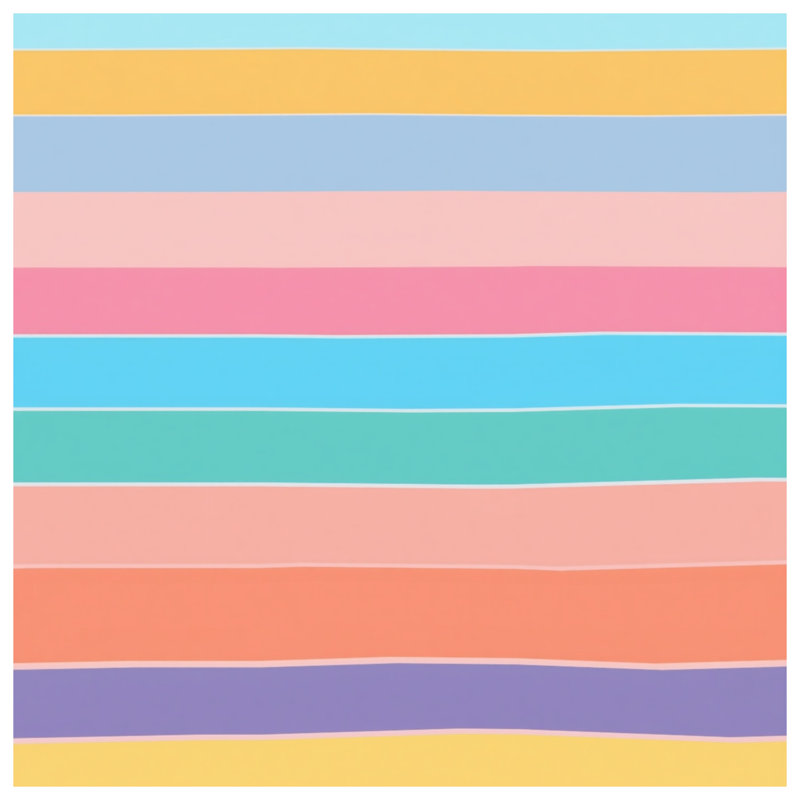 Pastel Horizontal Stripes Comforter, Twin Extra Long
