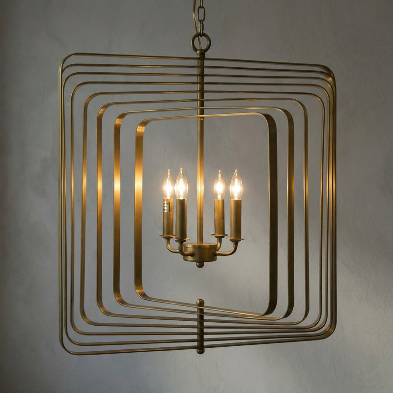 Dimaclema 4 - Light Geometric Chandelier