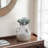 Decorative Pottery Terracotta Vase With Rustic Textured Design And Double Handles, Stylish Contemporary Accent For Modern Spaces