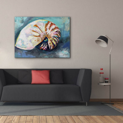 "Dilecove" Nautilus Shell "par Jeanette Vertentes, art mural sur toile