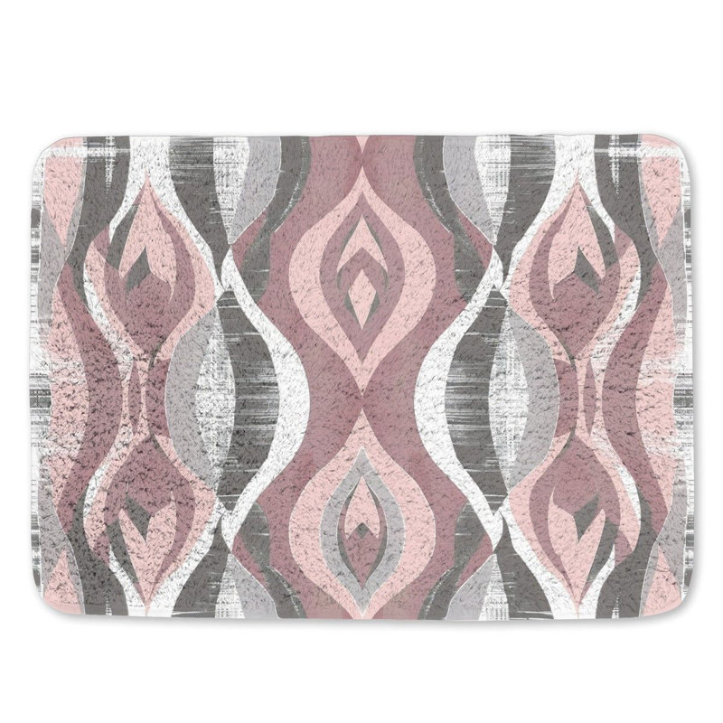 Tapis de bain en microfibre / microsuède Darreio, L 17 po x L 24 po