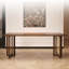 Table de salle à manger rectangulaire brune pour salle à manger / cuisine-116566401
