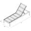 Chaise longue inclinable 77 po Evi-324420124