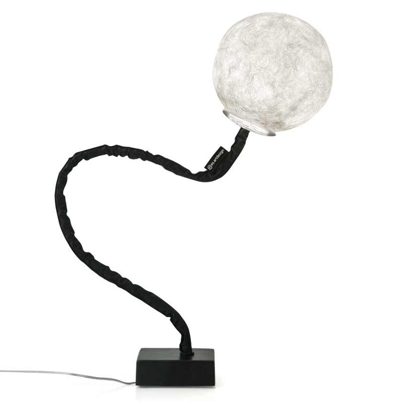 Black Arched Floor Lamp with Outlet