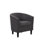 25.5" W Modern Minimalist Upholstered Barrel Chair And Ottoman (Set of 2)-2134734417