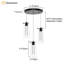 Luminaire suspendu à DEL 3 lumières Kamarian-1409600850