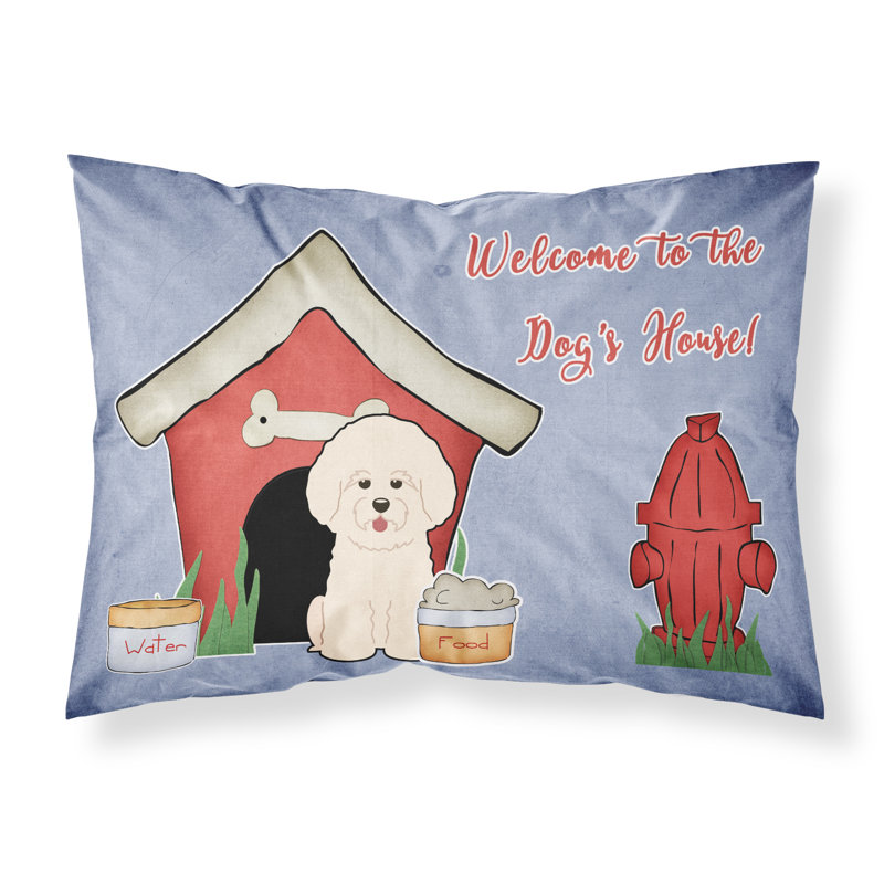 Taie d’oreiller chien house, Bichon frisé