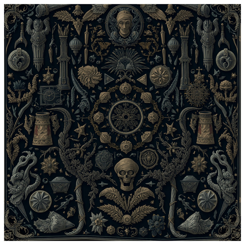 Toile de galerie ornée de motifs gothiques en plusieurs tailles, 16 x 20 inches