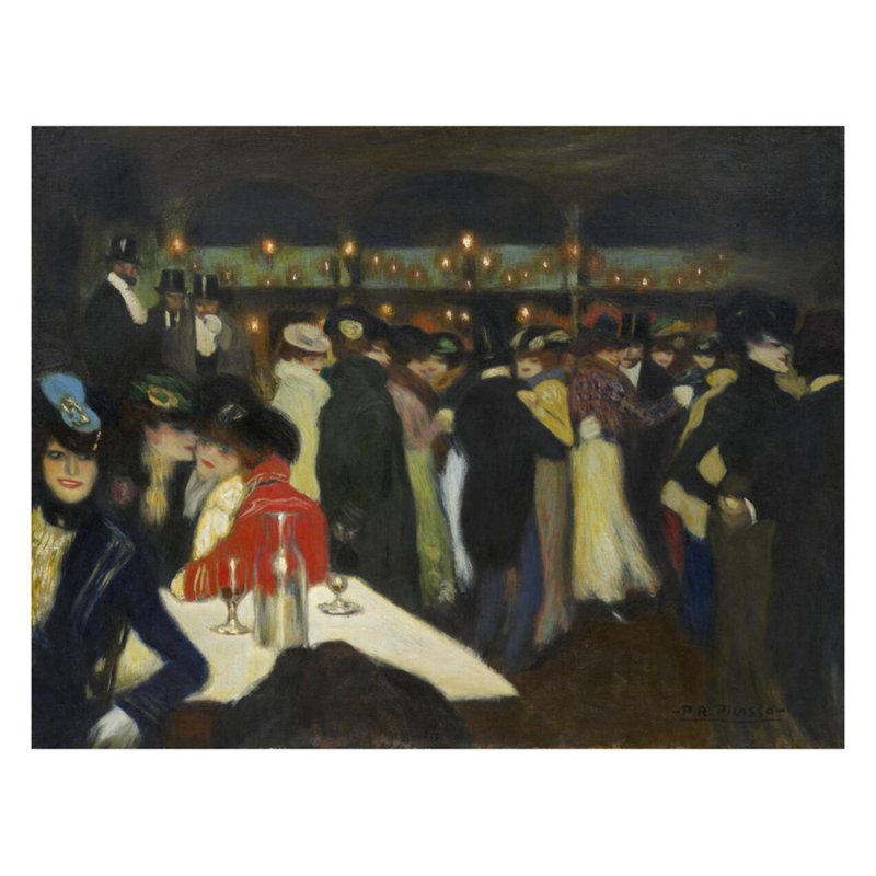 Le Moulin de la Galette par Pablo Picasso - Estampe numérique, H 22 po x l 28 po