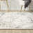 Modern Abstract Performance Ivory/Gray Area Rug-1934949701