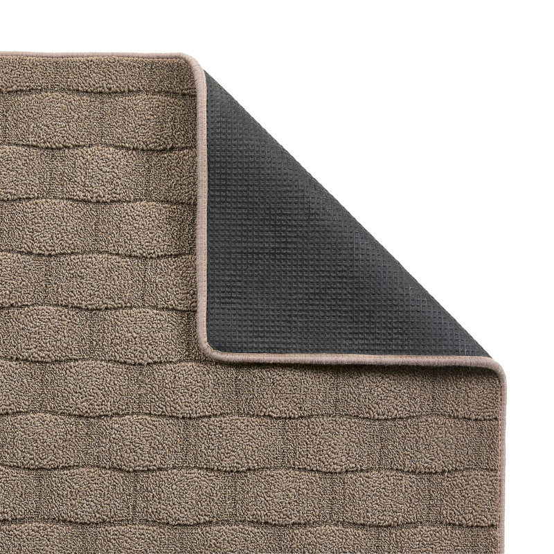 My Mat Sculptured Washable Basketweave Mink Rug, Rectangle 200 x 290cm