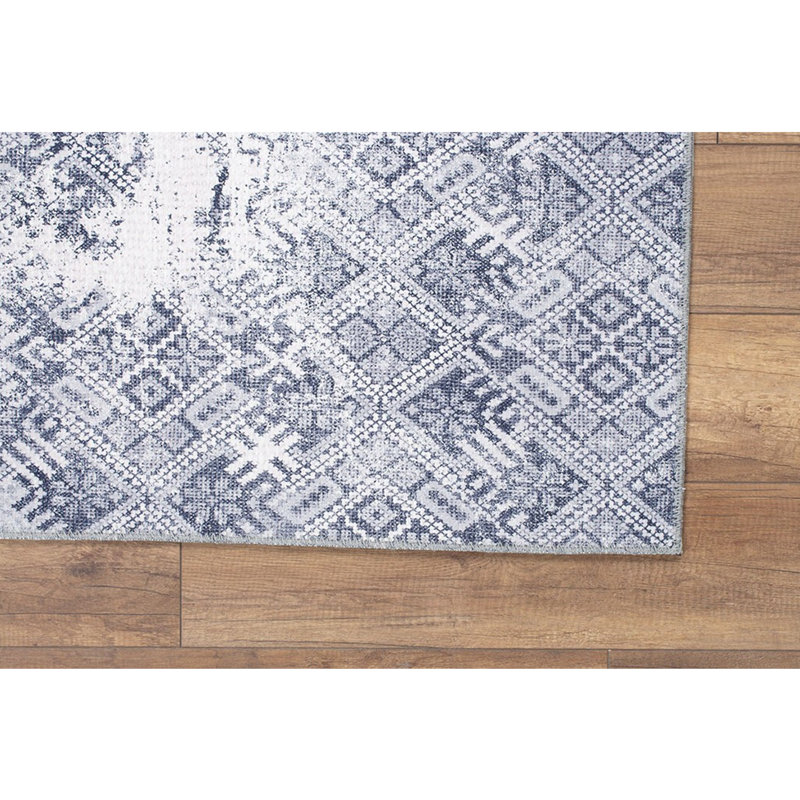 Tapis lavable en machine Premium, 4,6 x 6,2 pieds, 100% polyester, 1850 g / m² | Hauteur des poils: 0,2 po | Poly-coton écologique recyclé | Parfait pour le salon, la chambre à coucher et les endroits très passants
