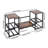 Ellian Wine Bottle & Glass Rack Black
