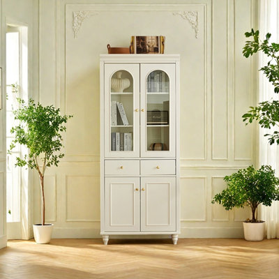Bibliothèque de rangement romantique de style français