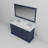 Dukes 60 in W x 22 in D Double Bath Vanity and 58 in Mirror-1659207463