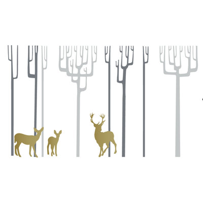 Décalcomanie murale arbres d’hiver