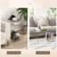 Table de bout en verre transparent
