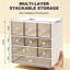 4‑Tier 9‑Drawer Plastic Desk Organizer