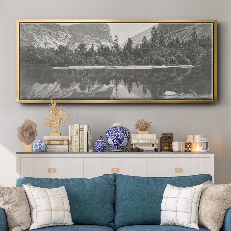 Mirror Lake, Yosemite Valley - toile encadrée, H 8 po x l 20 po