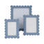 Resin Picture Frame with Scalloped Edges and Built-In Stand-178015726