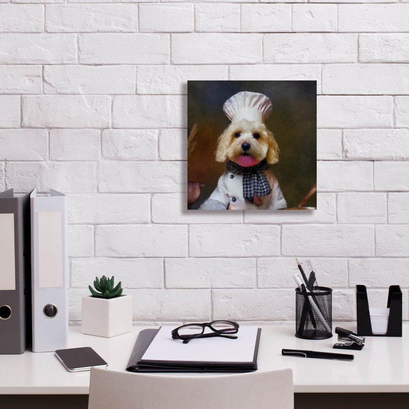 'Chef Bark' by Sean Parnell Canvas Wall Art