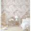 Papier peint amovible à motif floral abstrait scandinave-99178738