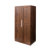 62.99" Walnut Pantry Cabinet For Kitchen Storage