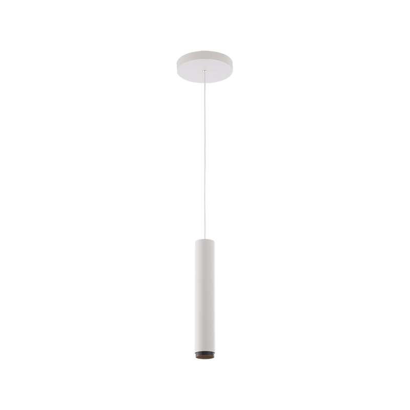 Luminaire suspendu à DEL 13,5 po Silo, Blanc / noir, 3000