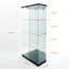 Tempered Glass Display Cabinet, Storage Cabinet With Bluetooth LED Strip Light