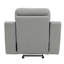 Fauteuil inclinable moderne en cuir avec support lombaire et système à 8 ressorts sinueux - 43,08 po Largeur gris