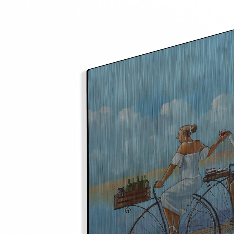 Art mural en métal Winston Porter «Joy Ride IV» par Ronald West, H 24 po x l 24 po