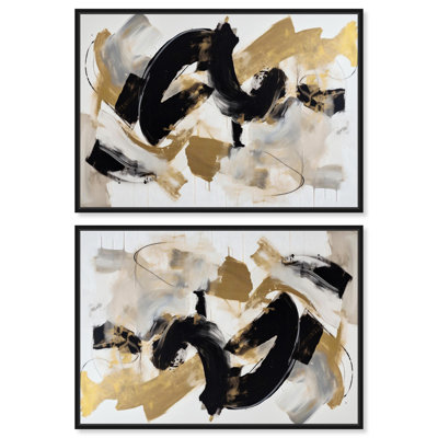 Art contemporain sur toile, "Move Abstraction Set"
